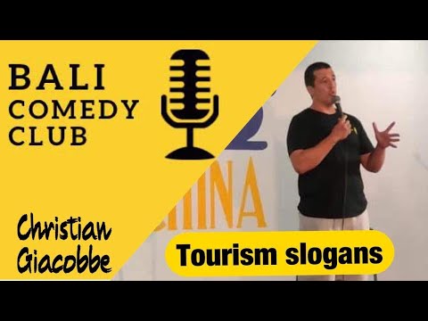 Bali Comedy Club - Tourism Slogans - Christian Giacobbe