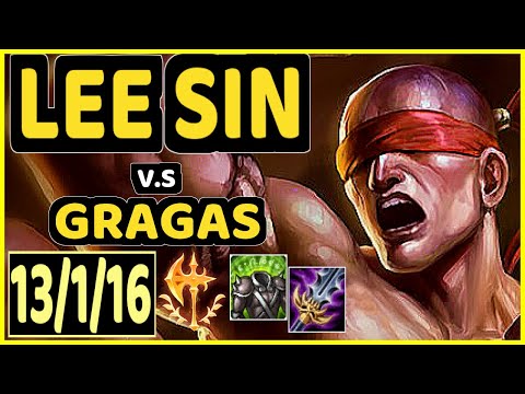 SERTUSS (LEE SIN) vs GRAGAS - 13/1/16 KDA JUNGLE CHALLENGER GAMEPLAY - EUW