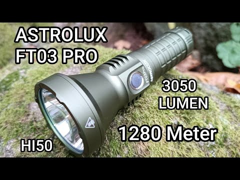 Astrolux FT03 Pro Led Taschenlampe HI50 3050 Lumen 1280 Meter Review Flashlight Beamshots Banggood