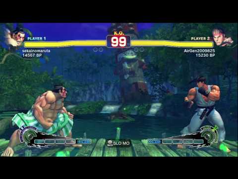 SSF4: sekainomaruta (E. Honda) vs. AirGen2009825 (Ryu)