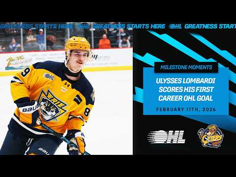 Ulysses Lombardi First OHL Goal