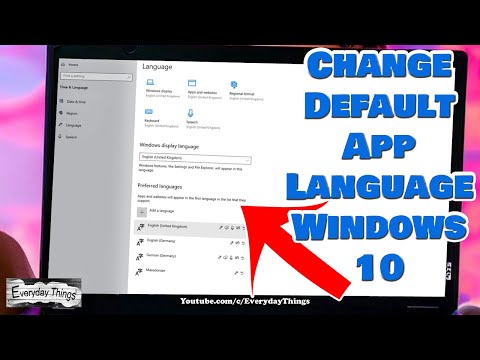 How to Change Default App Language on Windows 10