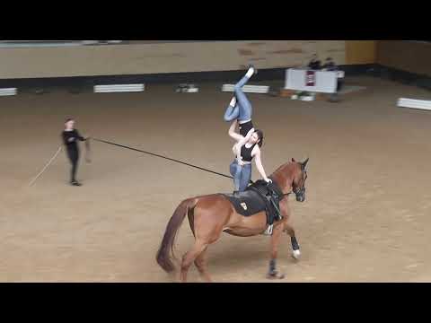 Pferd International München 2023 - Voltigieren - Doppel Spreng /Spreng