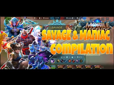 SAVAGE and MANIAC COMPILATION| MOBILE LEGENDS BANG BANG