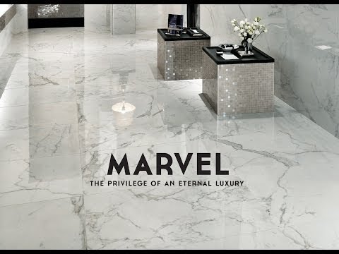 Marvelano glossy floor design with tiles, size: 60 x 60 cm