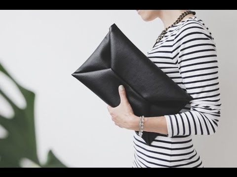 DIY envelope clutch video tutorial