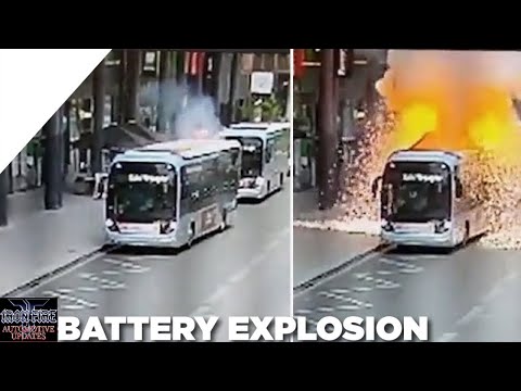 An Electric Bus Caught Fire After A Battery Explosion in Paris || How Sare Are Electric Vehicles