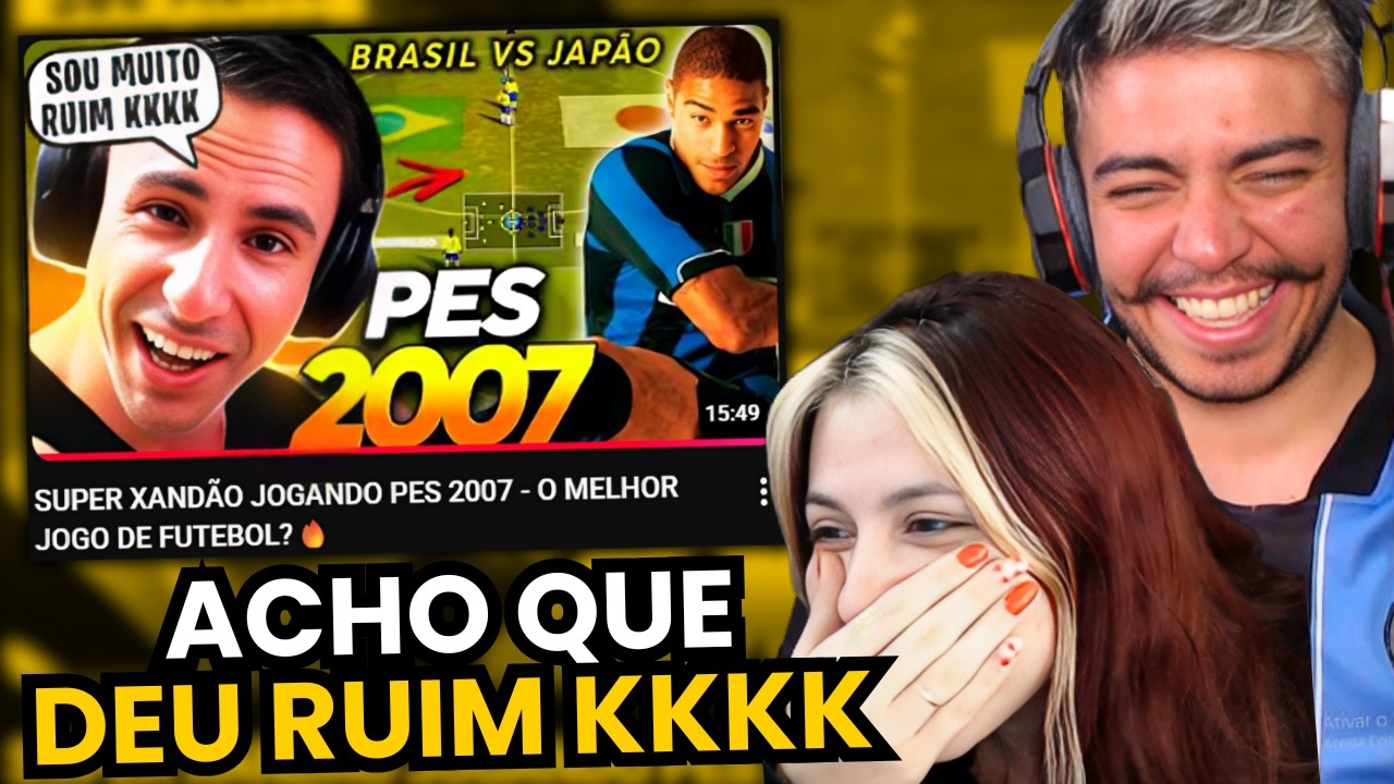SUPER XANDÃO JOGANDO PES 2007 - O MELHOR JOGO DE FUTEBOL?🔥 | REACT