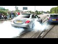 BEST OF Mercedes AMG S Leaving Carmeet 2023 EPIC Burnouts Accelerations Fails Etc