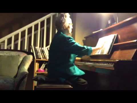 Mom plays piano