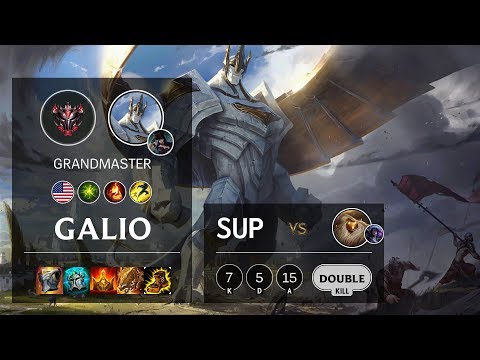 Galio Support vs Bard - NA Grandmaster Patch 10.6