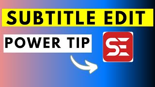 Subtitle Edit Power Tip - Burning In Subtitles with Extra FFmpeg Parameters thumbnail