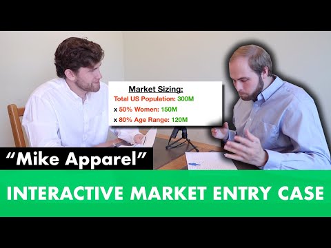 Full Interactive Consulting Interview Case (Market Entry) | Case Interview Prep - "Mike Apparel"