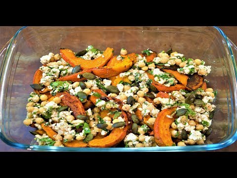 Roasted Pumpkin with Feta Cheese Salad