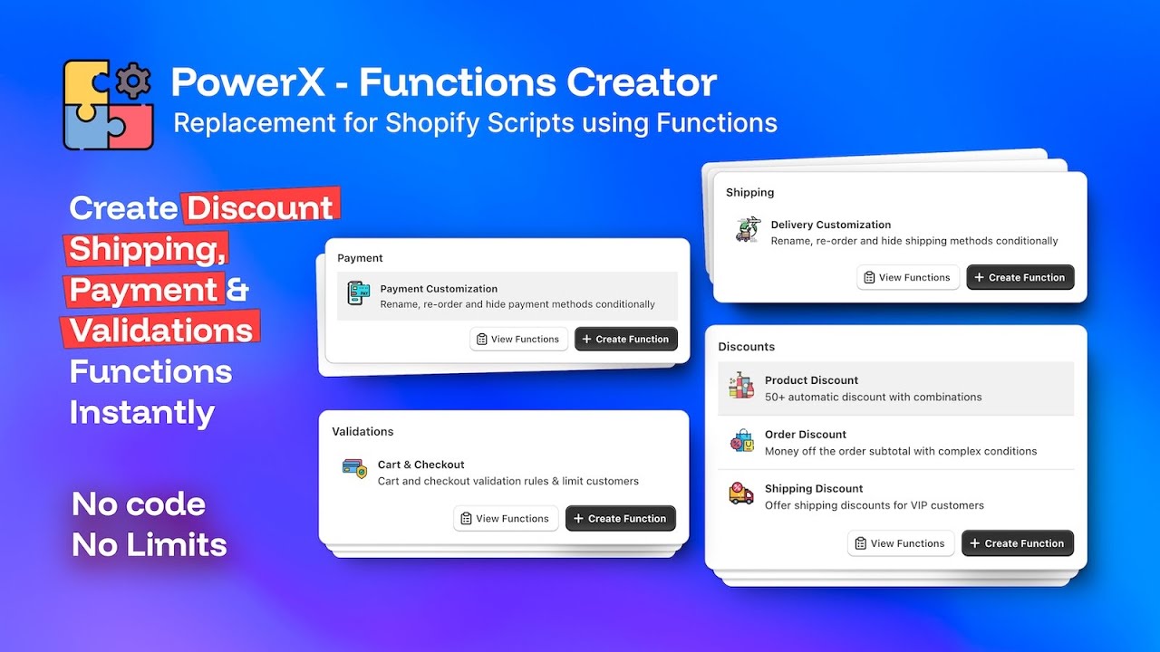 Shopify Script Replacement with Functions App