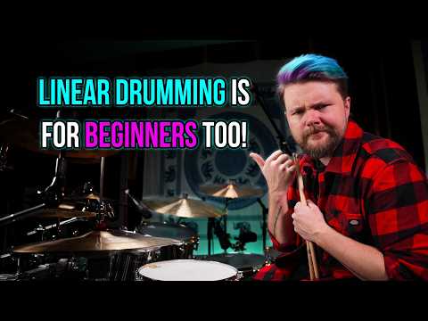 3 Cool LINEAR GROOVES For Beginner Drummers | Drum Lesson