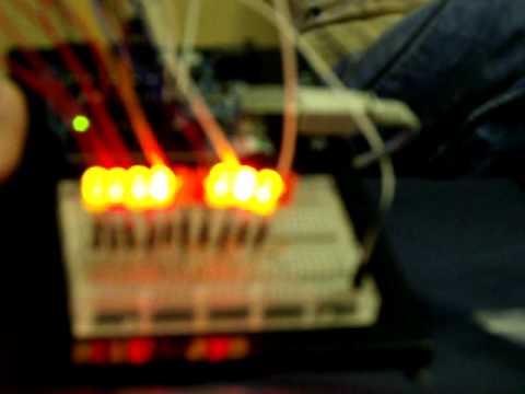 12 bit binary counter made using arduino