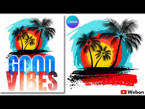 How to Design a Rolling Text T Shirt in Canva