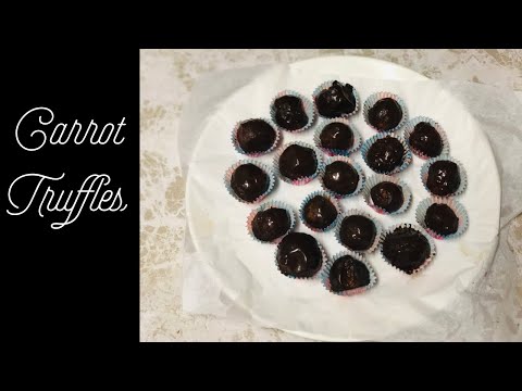 Healthy carrot chocolate bites for kids