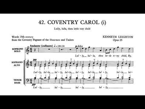 Kenneth Leighton - Coventry Carol, Op.25