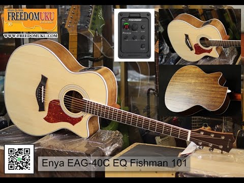 Enya EAG-40C EQ Fishman 101 Review by Freedom Uku Music