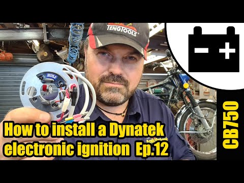 CB750 - How to install Dynatek electronic ignition & set ignition timing Ep.12 #1479