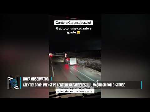 Attention! Huge potholes on the Caransebeș beltway, cars with destroyed wheels