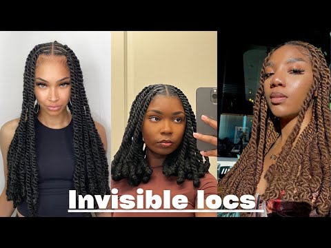 Invisible locs hairstyles | Invisible locs twists