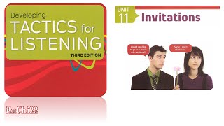 Unit 11 Invitations - Tactics For Listening Developing