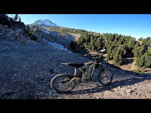 SUR RON Climbs 4000ft Mountain EPIC Surron Ride. Single track mtb electric dirt-e-bike GoPro Hero 10