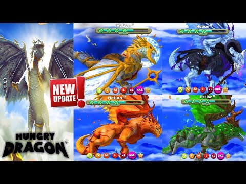 Hungry Dragon - New Dragon - Helion Dragon Unlocked - New Update - ALL SKINS UNLOCKED