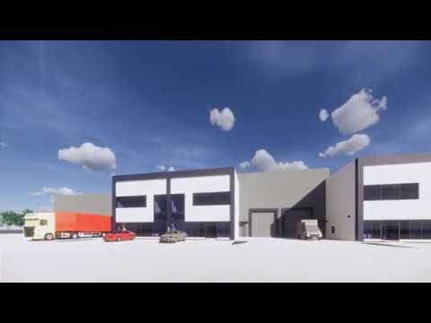 Wizualizacja hali przemysłowej WSSE