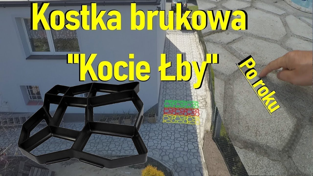 Kostka brukowa Kocie Łby po roku użytkowania! / Paving stones after one year of use (subtitles)