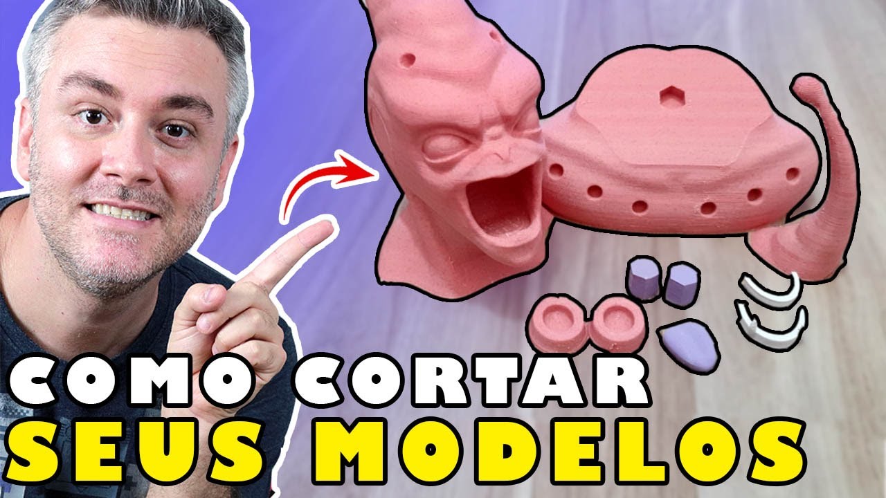 Como CORTAR um MODELO 3D para USAR na sua IMPRESSORA 3D - ft. Prx3D