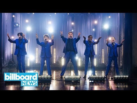'Stranger Things' Kids Perform as Motown Band The Upside Downs on 'Corden' | Billboard News