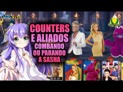 QUAIS os PRINCIPAIS ALIADOS nas comps e COUNTERS da SASHA - Saint Seiya Awakening