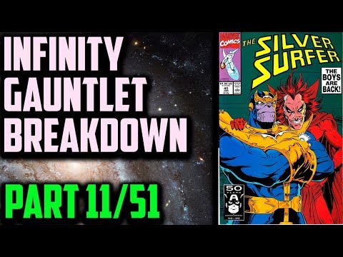 SERIOUS GEEKS ONLY - Infinity Gauntlet, The Complete Saga 11/51 - Silver Surfer #45