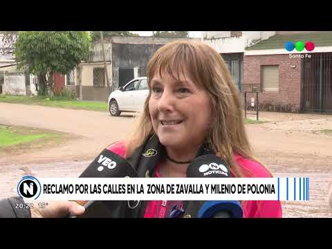 Reclamo por el estado de las calles en Zavalla y Milenio de Polonia