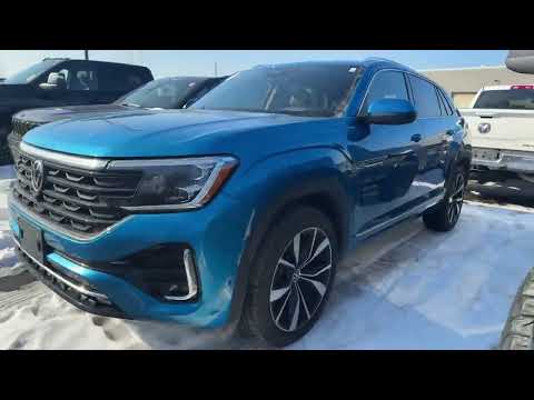 2024 Volkswagen Atlas Cross Sport Execline 2.0 TSI 4MOTION in Blue for sale at Finch Chrysler Dodge Jeep Ram Ltd in London, ON