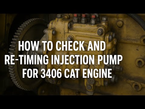 How to Check and Re-timing Injection Pump for 3406 CAT engine.