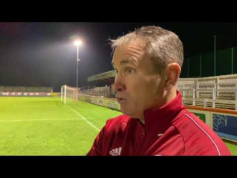 Kevin Wilkin Brackley Town post Darlington 16 Nov 19