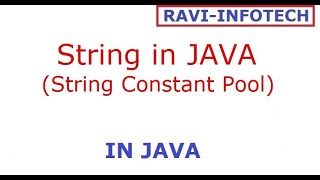 Java 10 Tutorials || How to work with String (STRING CONSTANT POOL)