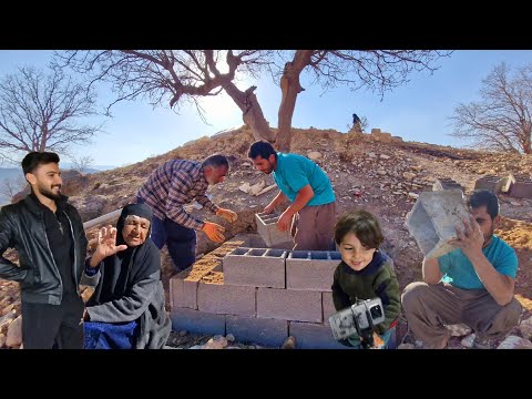 How did we build our own toilet in the farm?
