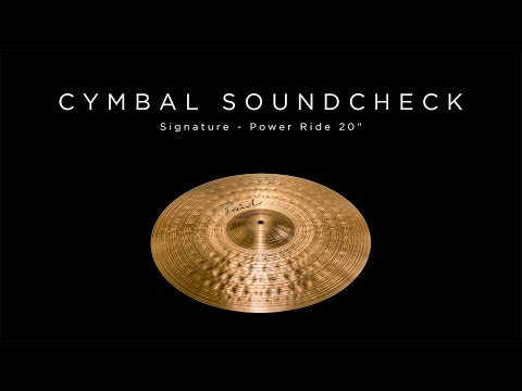 PAISTE CYMBAL SOUNDCHECK - Signature Power Ride 20"
