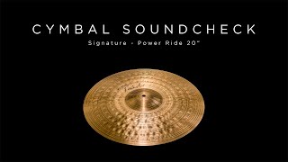 Video thumbnail for PAISTE CYMBAL SOUNDCHECK - Signature Power Ride 20" by Paiste Cymbals