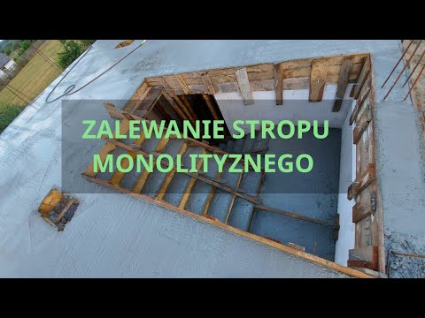 Zalewanie stropu monolitycznego - Dom w Aroniach 2 (G2)
