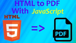 Convert HTML CSS to PDF with JavaScript | HTML to PDF