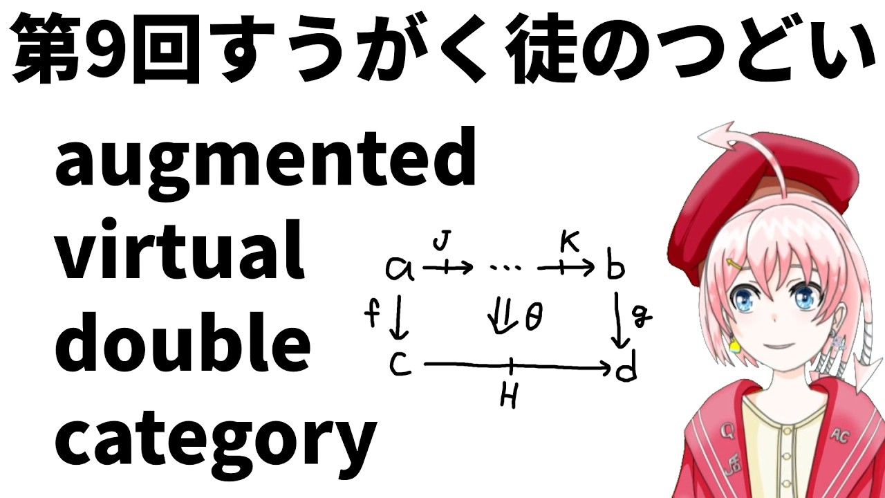 最新の圏論に追いつこう! ((augmented) virtual) double category入門 (入門枠ではない)【第9回すうがく徒のつどい】