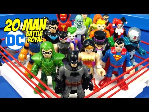 20 MAN Battle Royal with DC Superheroes and Batman Toys SHAKE RUMBLE LEAGUE