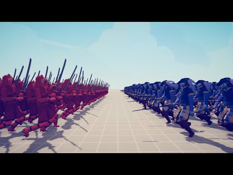 [500x BATTLE] SAMURAI vs FENCERS  - Totally Accurate Battle Simulator
